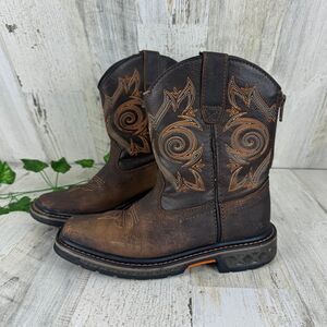Georgia Boot Carbo-Tec LT Boys' Brown Pull-On Boot size 1.5M